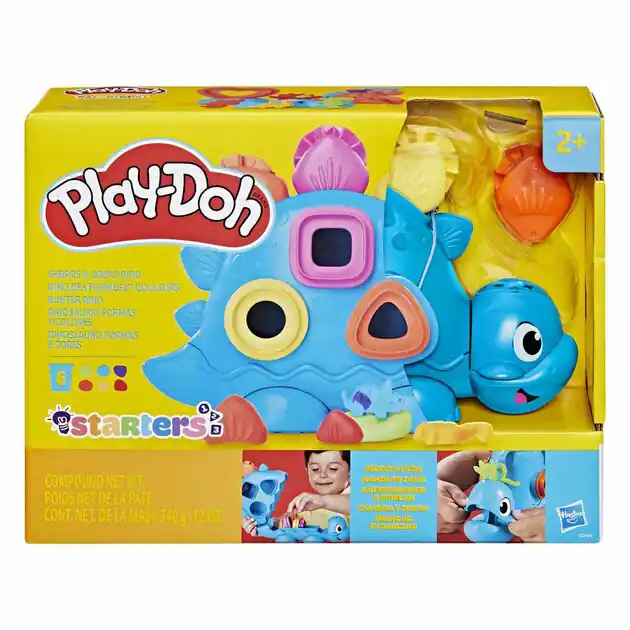 Goedkoop Play-Doh StaVormen en Kleuren Dino - 6 Kleipotjes