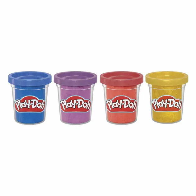 Exclusieve Aanbieding Play-Doh Metallic Glans - 4 Kleipotjes