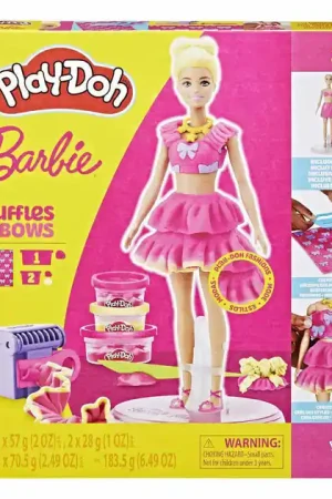 Tijdelijk Beschikbaar Play-Doh Barbie Ruches en Strikken - 3 Kleipotjes