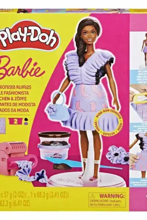 Hete Deal Play-Doh Barbie Fashionista Ruches - 2 Kleipotjes