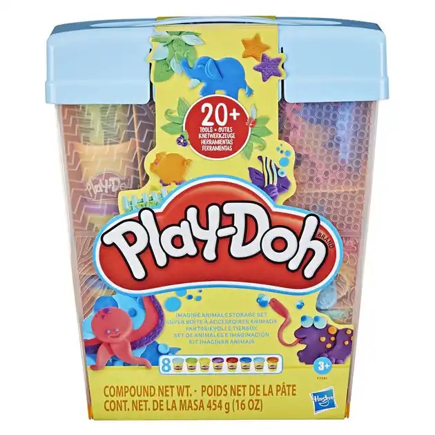Lage Prijs Play-Doh Fantasiedieren Opbergset - 8 Kleipotjes