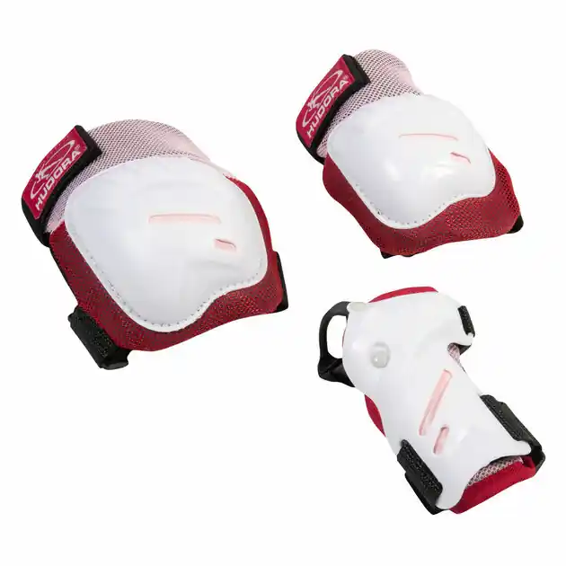 HUDORA Biomechanische Elleboog- en Kniebeschermer Set Comfort M - Roze Korting