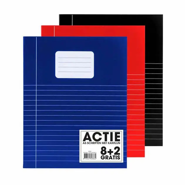 Lage Kosten Schrift SOHO Basic A5 Lijn 80 Pagina's 8+2