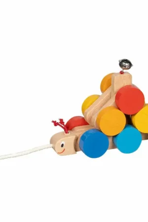 Alleen Vandaag Goki Houten Trekdiertje Rups Mathilda