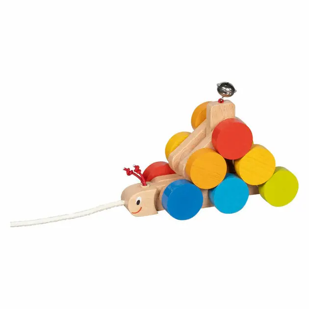 Alleen Vandaag Goki Houten Trekdiertje Rups Mathilda