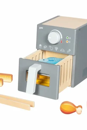 Goki Houten Speelgoed Airfryer met Accessoires - 16dlg. Beperkte Voorraad