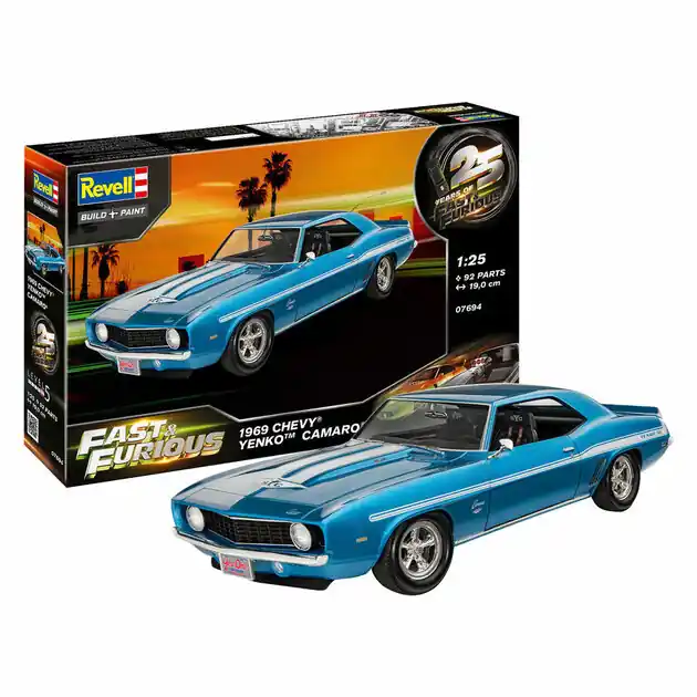 Snelle Levering Revell Modelbouwpakket Fast & Furious 1969 Chevy Camaro Yenko 1:25 - 92dlg.