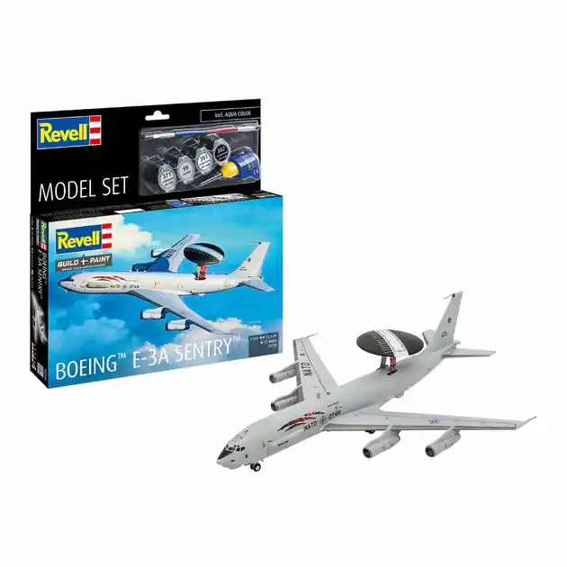 Weekendaanbieding Revell Modelbouwpakket Model Set Boeing E-3A 1:144 - 77dlg.