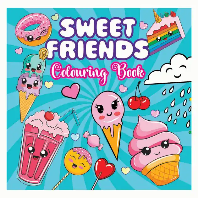 Sweet Friends Kleurboek - 96pag. Populair