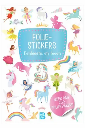 Foliestickers Eenhoorns en Feeen (> 200 stickers) Speciale Aanbieding