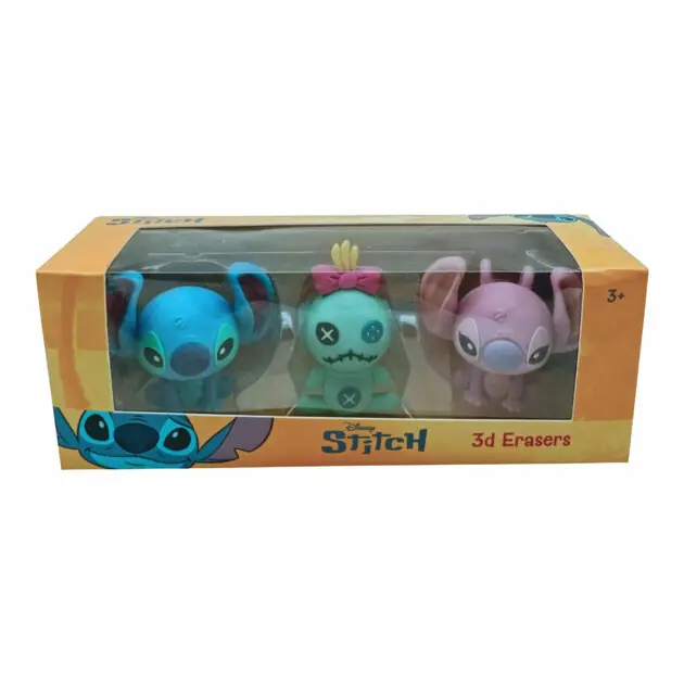 Stitch 3D Figuurgummen, 3st. Gratis Retour