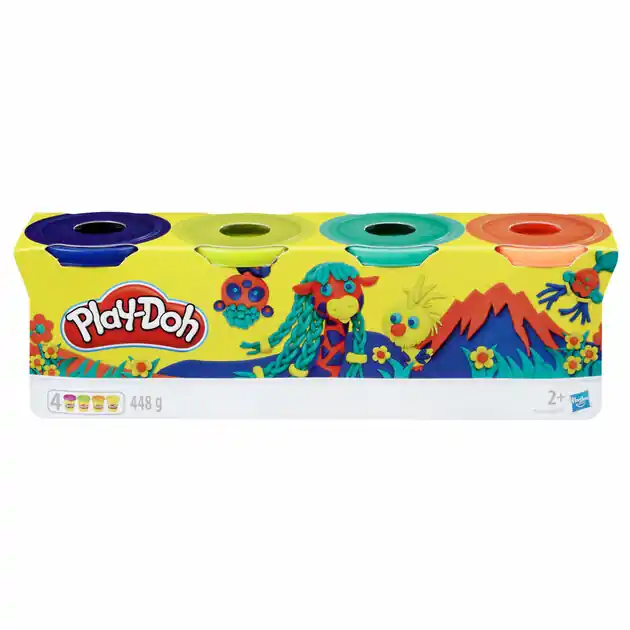 Bestel Nu Play-Doh 4-Pack (Wilde Kleuren)