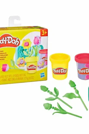 Play-Doh Lil Flowers Tulp - 2 Kleipotjes Exclusieve Aanbieding