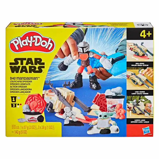 Rechtstreeks Van De Fabrikant Play-Doh Star Wars the Mandelorian Speeder - 3 Kleipotjes