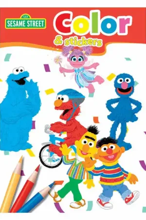 Sesamstraat Color & Stickers Kleurboek Laatste Versie