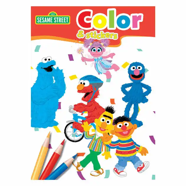 Sesamstraat Color & Stickers Kleurboek Laatste Versie