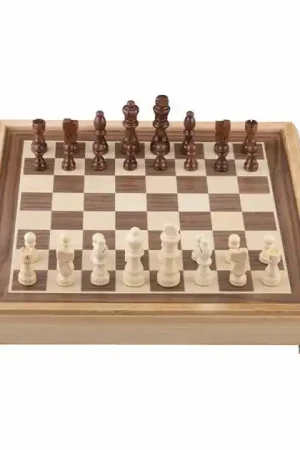 Schaakbord Luxe Hout - 40x40cm Flitsaanbieding