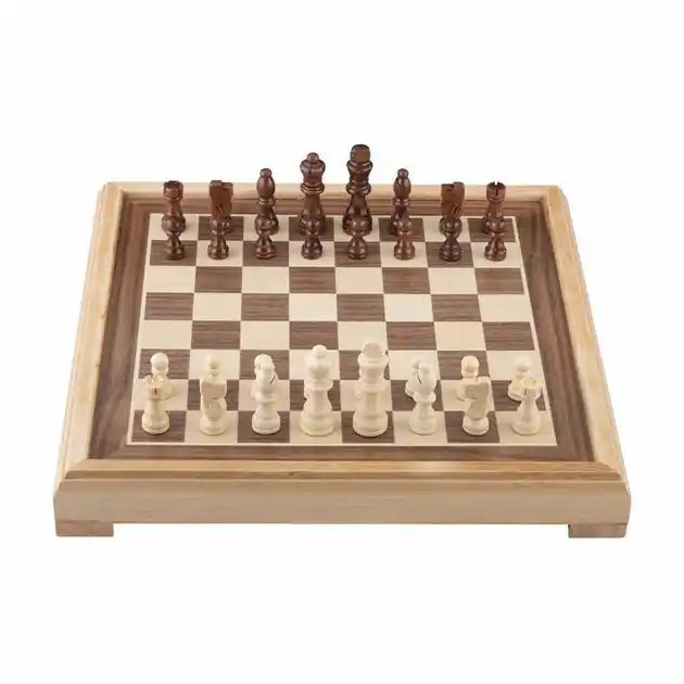 Schaakbord Luxe Hout - 40x40cm Flitsaanbieding