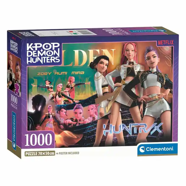 Clementoni Legpuzzel Kpop Demon Hunters Compact 3 - 1000st. Voordeelprijs