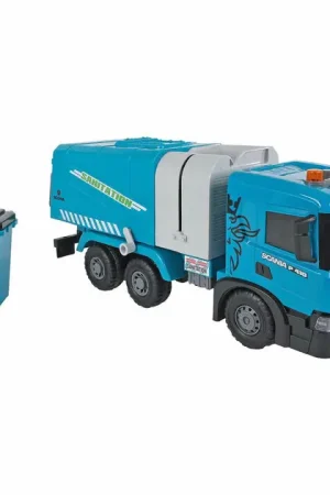 Finale Uitverkoop 2-Play Scania Vrachtwagen Vuilniswagen Frictie met Licht en Geluid
