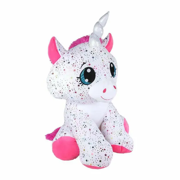 Koop Vandaag Take Me Home Eenhoorn Wit/Roze Knuffel - 70cm