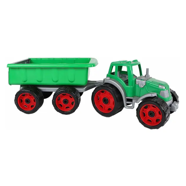 Dagaanbieding 2-Play Tractor met Aanhanger Groen - 52cm