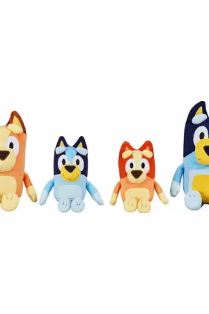 Tijdelijk Beschikbaar Bluey Pluche Knuffels Set - 4st.