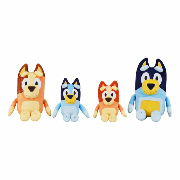 Tijdelijk Beschikbaar Bluey Pluche Knuffels Set - 4st.
