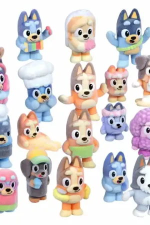 Fabrieksprijs Bluey Fuzzies Verzamelfiguren Verrassingsset - 3 Figuurtjes