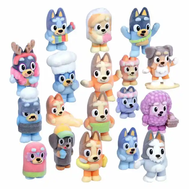 Fabrieksprijs Bluey Fuzzies Verzamelfiguren Verrassingsset - 3 Figuurtjes