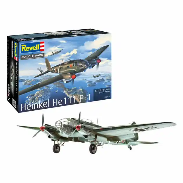 Revell Modelbouwpakket Heinkel He 111P-1 1:32 - 433dlg. Gecertificeerd