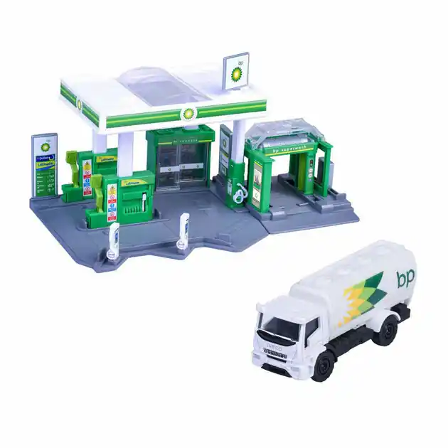 Majorette BP Tankstation met Voertuig Laatste Kans