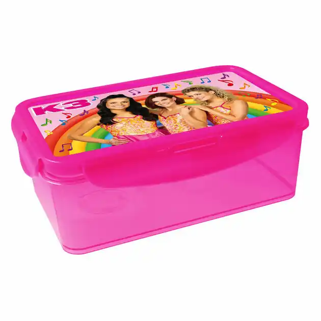 Flitsaanbieding K3 Broodtrommel met extra Doosjes - Magenta
