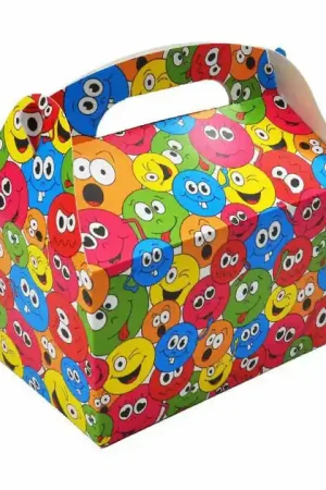 Goedkoop Party Uitdeelbox Lachgezicht - 24st.