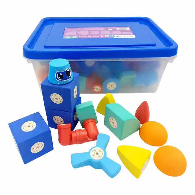 Nieuw Blockaroo Magnetische Foam Blokken, 60dlg.
