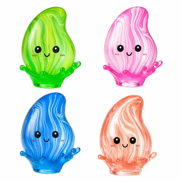 Merkproduct Squishdough Knijpwaterdruppel SugarGlitter - 140gr