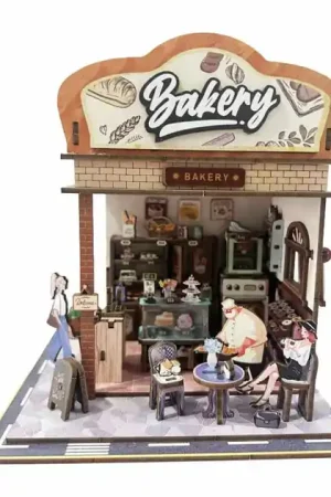 Woodworks Houten Bouwpakket Bakery met Licht - 185dlg. Hete Deal