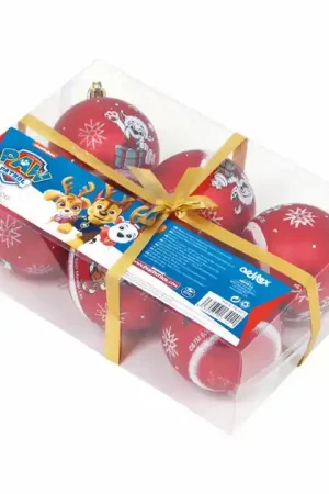 Kinder Kerstballen PAW Patrol Rood, 6st. Laatste Kans