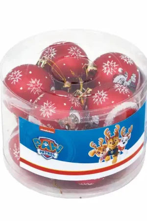 Meest Verkocht Kinder Kerstballen PAW Patrol Rood, 10st.