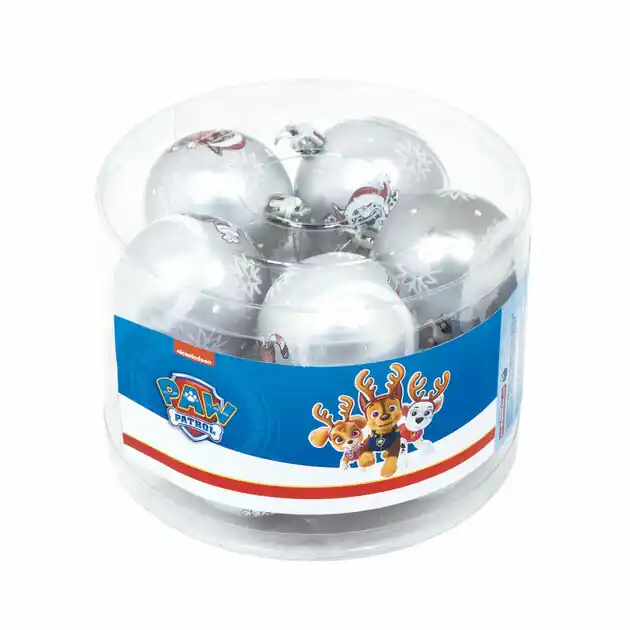 Laatste Kans Kinder Kerstballen PAW Patrol Zilver, 10st.