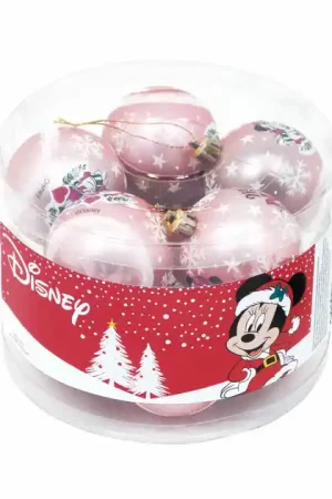Kinder Kerstballen Minnie Mouse Roze , 10st. Populair