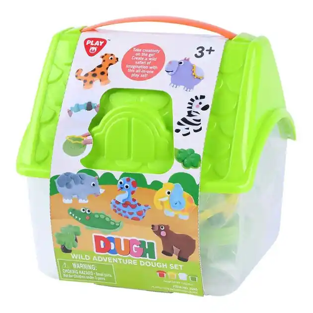 Betaalbaar Playgo Wilde Avonturen Kleiset - 4 Kleipotjes