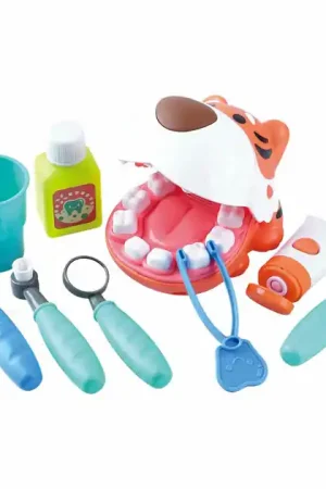 Playgo Tijger Tandarts Set - 14dlg. Speciale Aanbieding