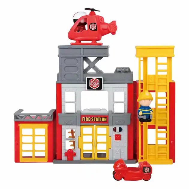 Playgo Rescue Heroes Brandweerkazerne - 7dlg. Weekendaanbieding