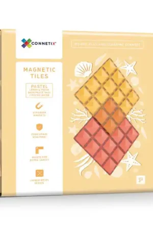 CONNETIX Basis bouwplaten Lemon & Peach (2 stuks) Op = Op