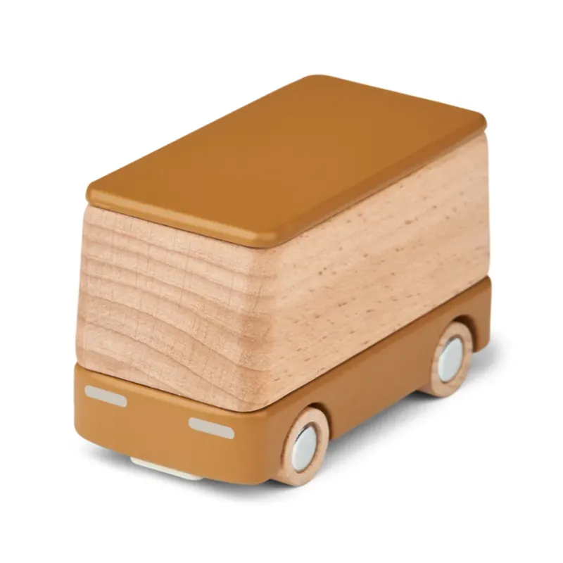 Lage Prijs Liewood Houten Bus Village Golden Caramel