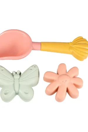Goedkoop Little Dutch Beachset Zandvormpjes Flowers & Butterflies 3-pack