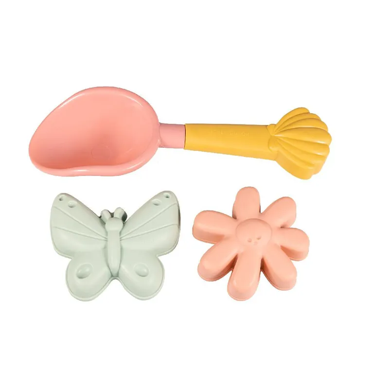Goedkoop Little Dutch Beachset Zandvormpjes Flowers & Butterflies 3-pack