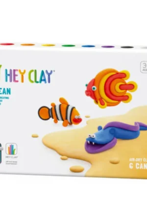 Hey Clay Klei Ocean Clownfish Discus Fish Eel 6-pack Finale Uitverkoop