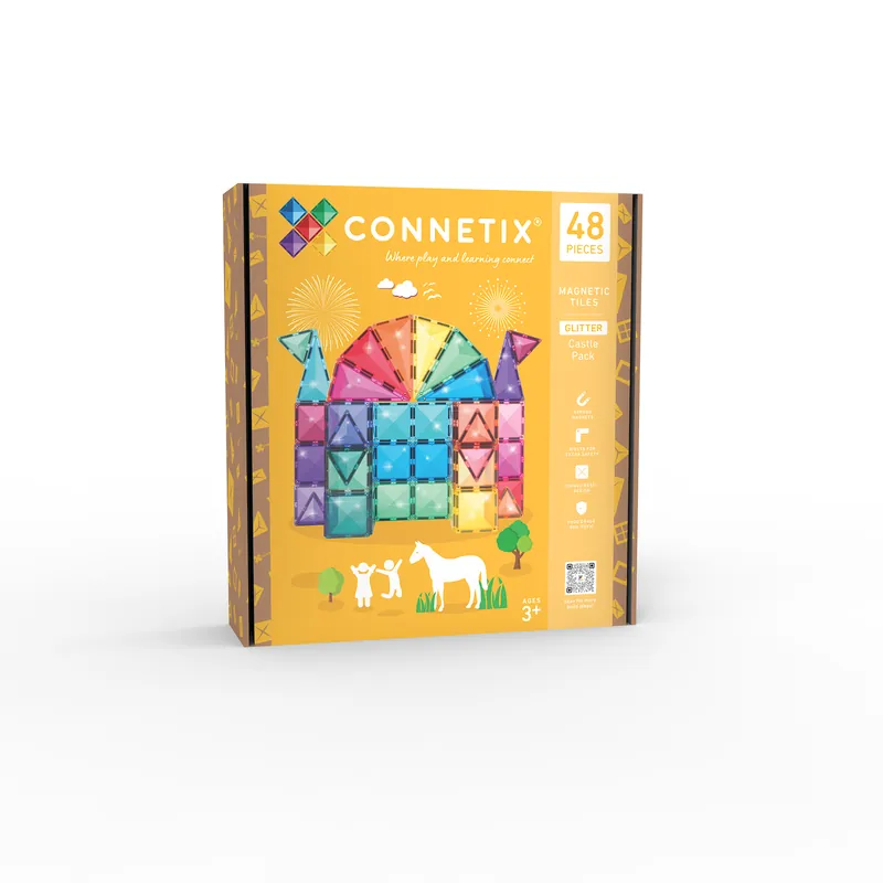 CONNETIX Glitter castle pack (48 stuks) Voordeelprijs